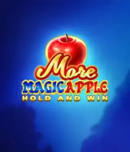 Step into the enchanting world of More Magic Apple Hold and Win Slot by 3 Oaks Gaming, showcasing a glistening red apple against a vivid blue background. This graphic portrays the enchanting theme with a touch of mystery. Suited for fans of fantasy, the vibrant visuals and attractive artwork draw players into the game's magical world. 