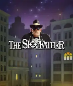 Enter the nefarious realm of The Slotfather slot by Betsoft, showcasing a dominant mafia boss posed against a moonlit cityscape. This image evokes the intense ambience of the mafia underworld, with the boss dressed in a sharp black suit and hat. Perfect for players who enjoy mafia stories, delivering a thrilling gaming experience. 